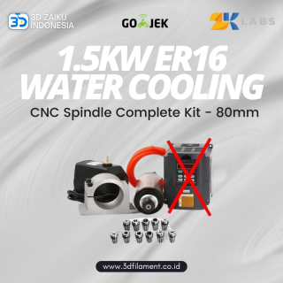 Zaiku CNC Spindle Motor 1.5 kw ER16 Water Cooling 80 mm Kit
